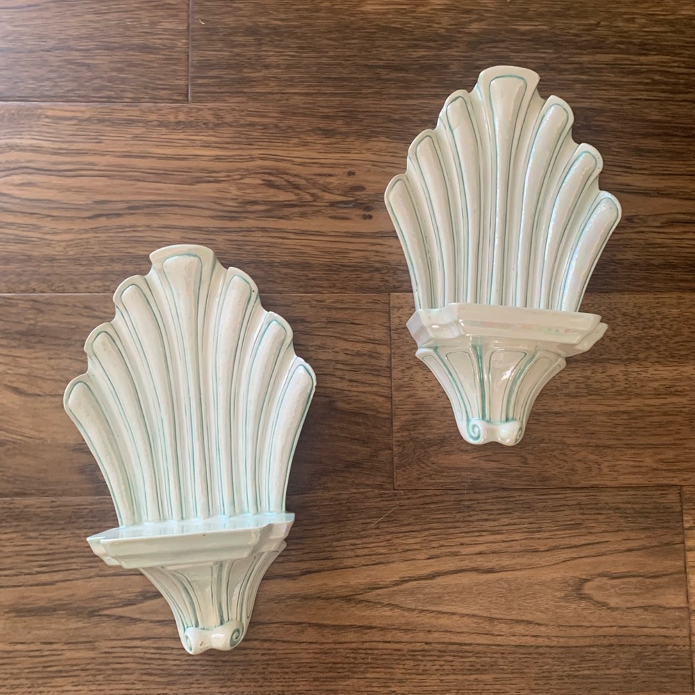 Vintage porcelain sconces
